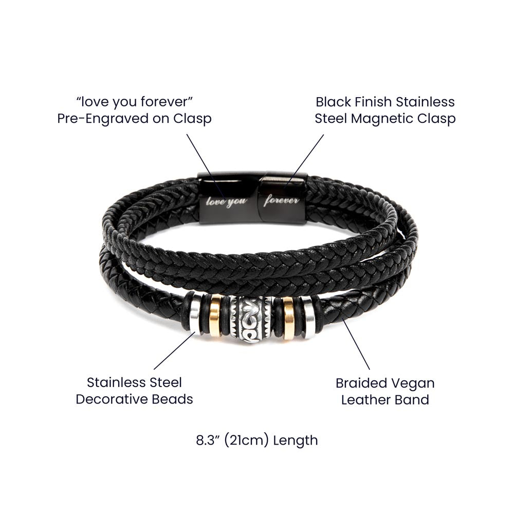 Pages of My Life Love You Forever (To My Grandson) – Bracelet